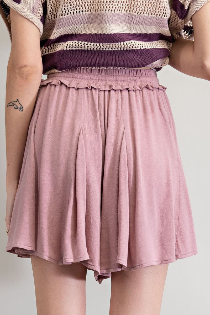 Rayon Gauze Swing Shorts