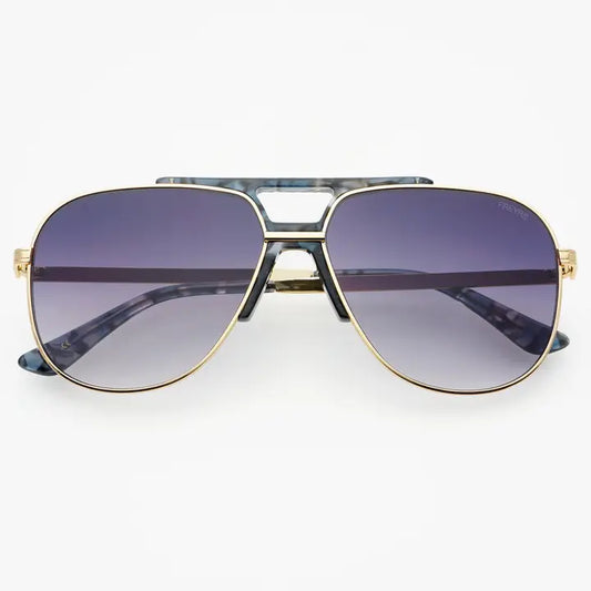 Logan Acetate Aviator Unisex Sunglasses