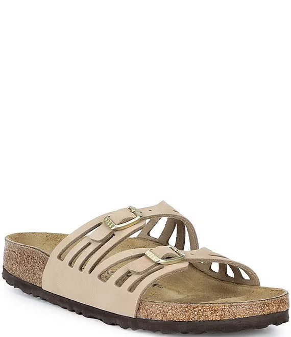 Granada Nubuck Slide Sandals-Sandcastle
