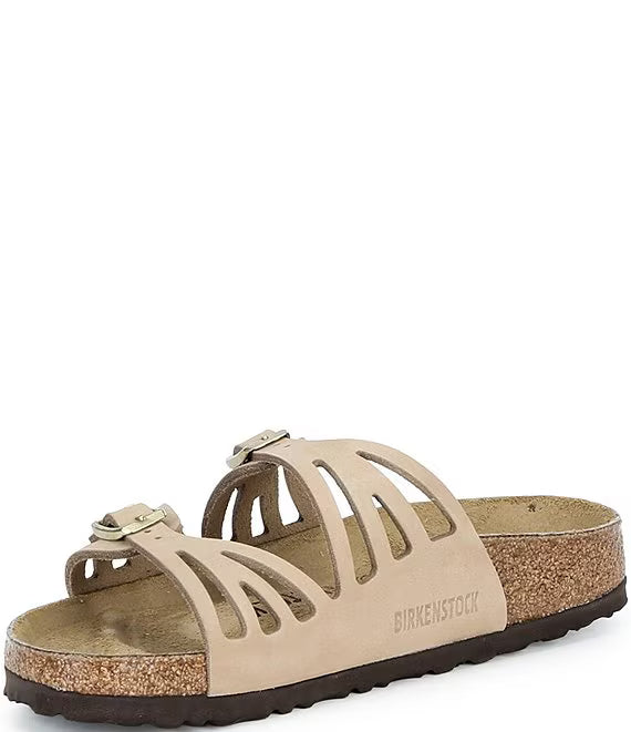 Granada Nubuck Slide Sandals-Sandcastle