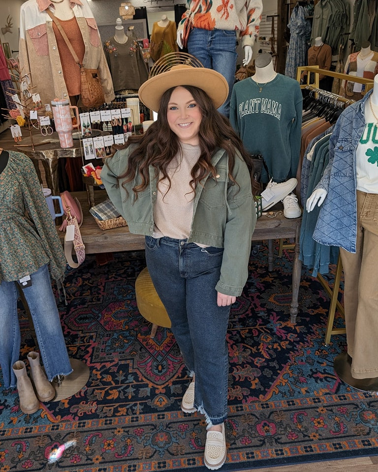 High Rise Stretch Straight Jeans - Plus Size