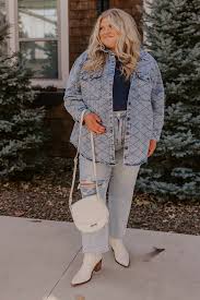 J.NNA Quilted Denim Jacket