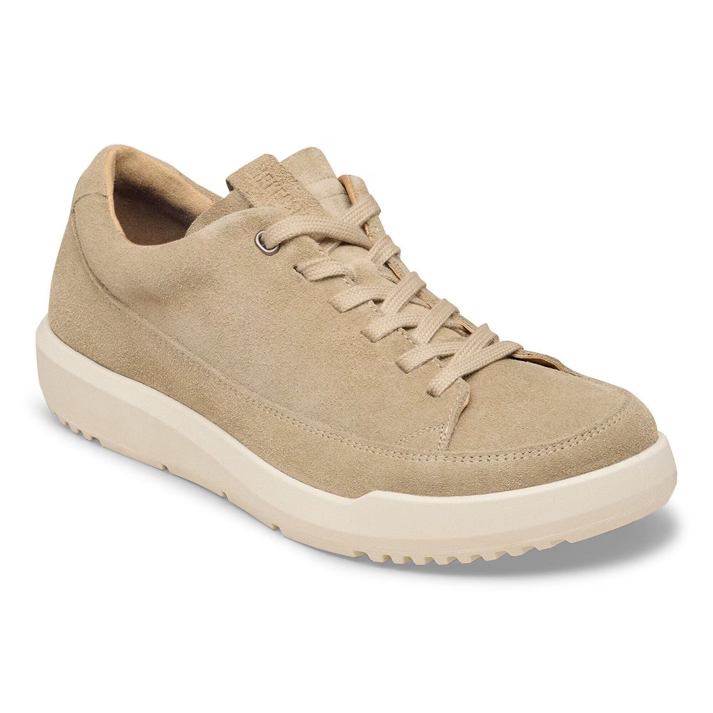 Birkenstock Melbourne Suede Leather Tennis Shoe-Taupe