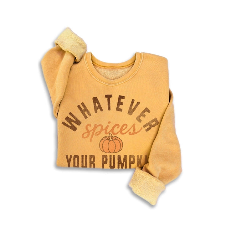 Whatever Spices Mineral Sweatshirt-Mineral Mustard