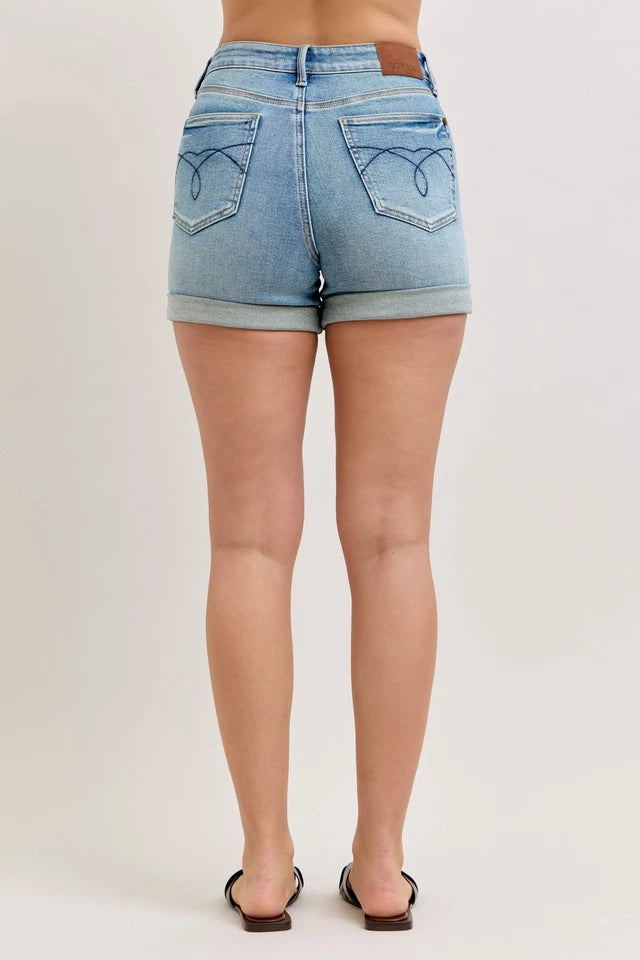 High Waist Tummy Control Slim Shorts