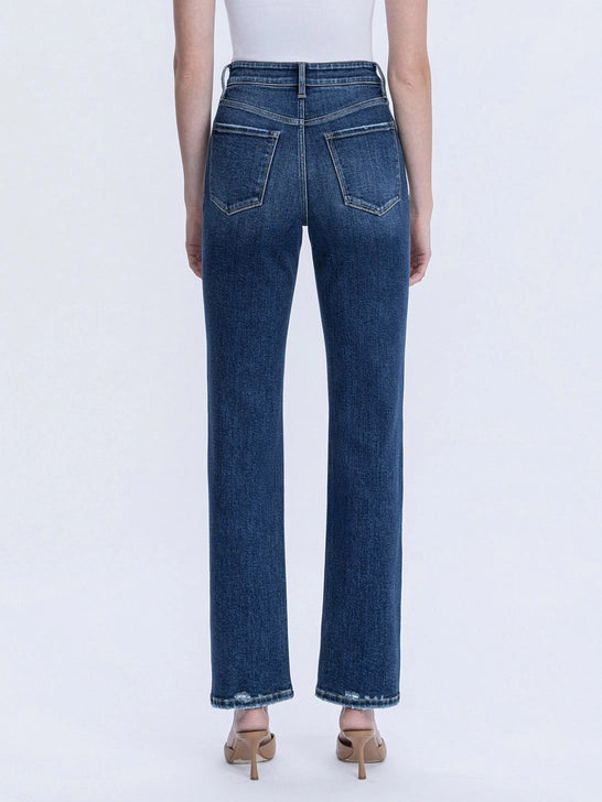 Victoria High Rise Full Length Straight Jean