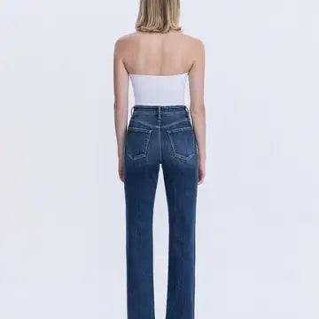 Victoria High Rise Full Length Straight Jean